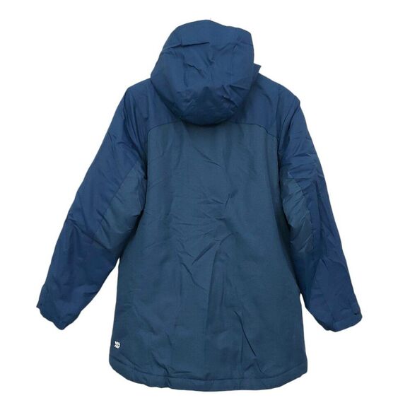 All In Motion Soft Shell Hooded Jacket Youth XL 16 Blue Zip Up Insulated Winter - Picture 8 of 13